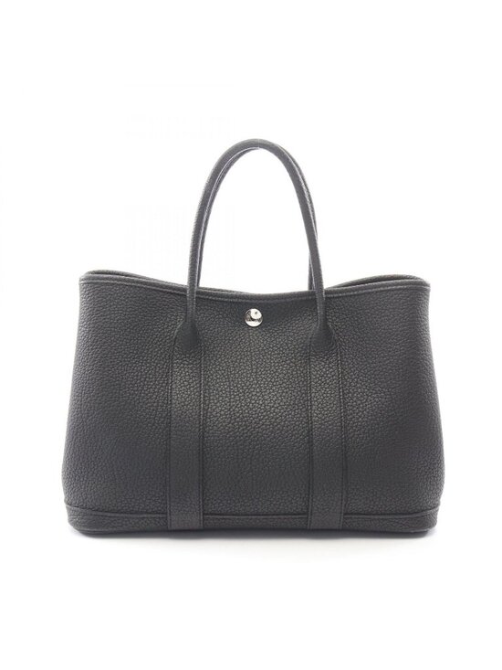 Hermes Handbags - Hermes Tote Garden Party TPM Black Leather
